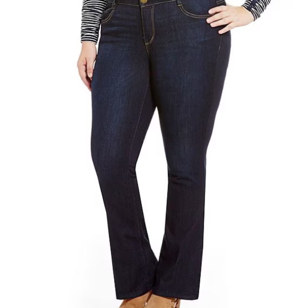 Democracy Dark Indigo Blue Boot Cut Jeans
